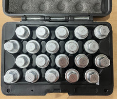 20PC LOCKING WHEEL NUT KEY SET FOR VAUXHALL A VAT INCLUDED IN PRICE JESM1020/AJ