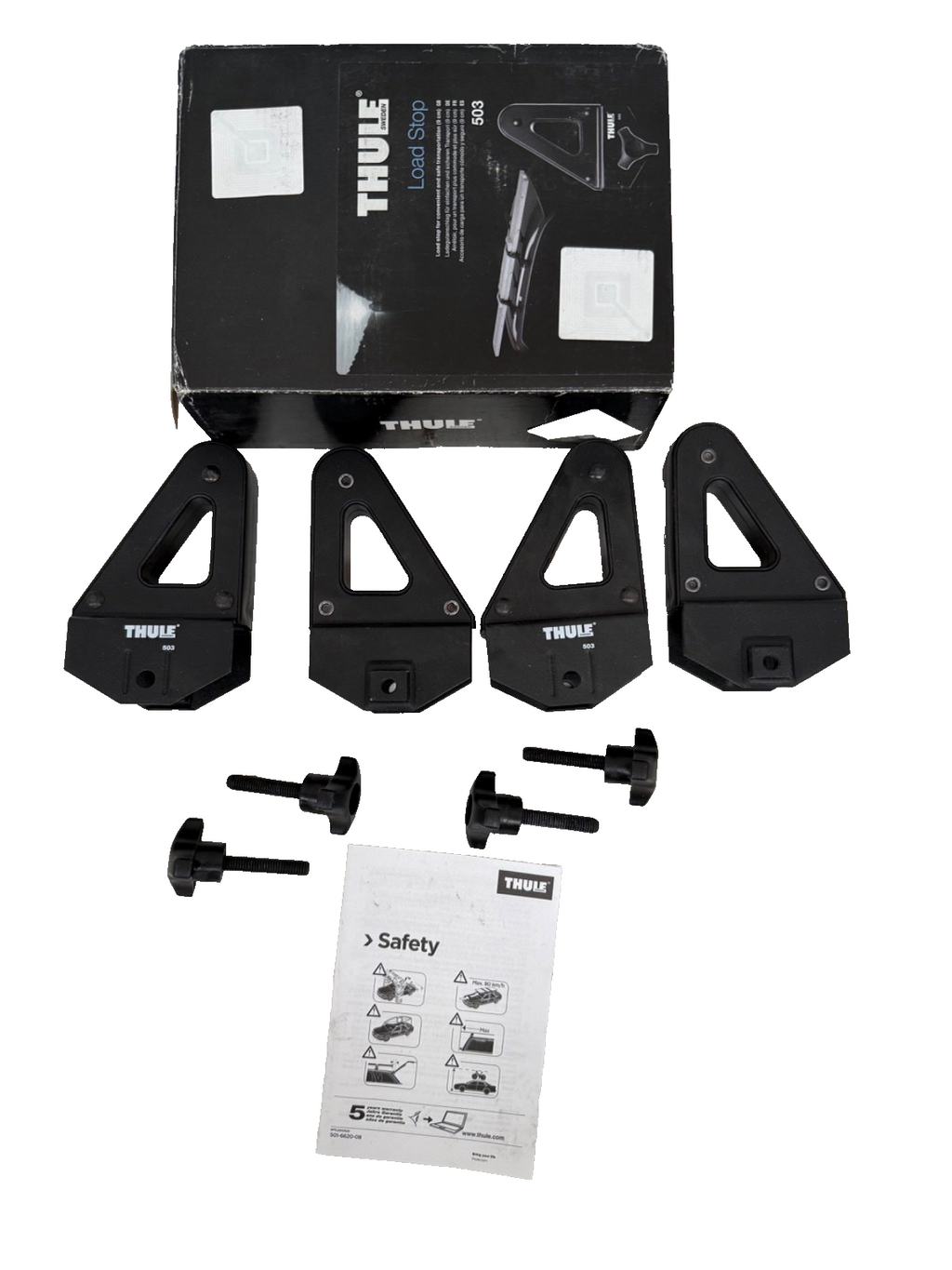 Thule Roof Bar Load Stops 503 For Square Roof Bars Bars 30x22mm Set of 4