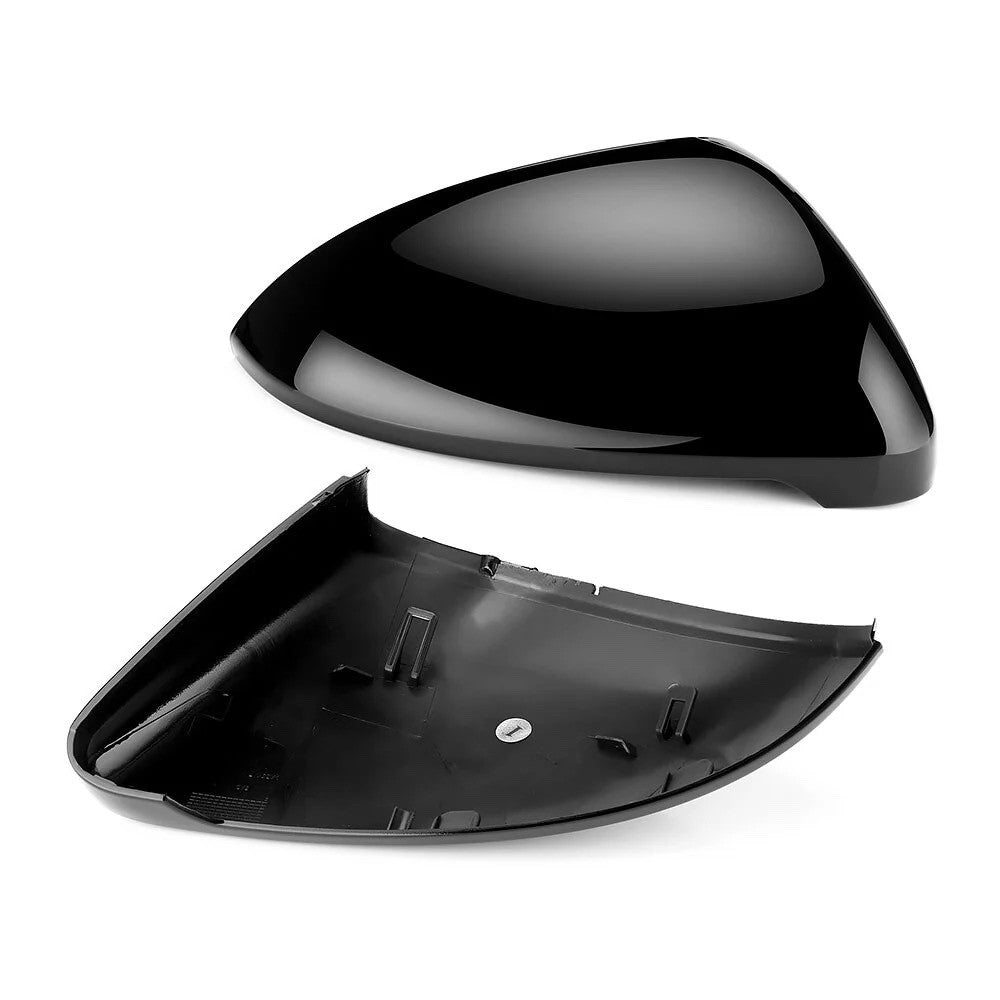 VW GOLF MK7 Mk7.5 WING MIRROR COVERS CAPS GLOSS BLACK FOR R GTI GTD 2012 ONWARDS