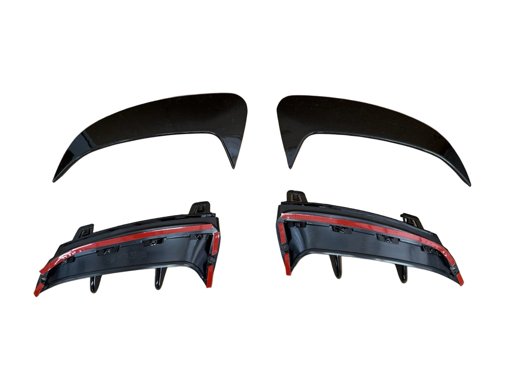 Mercedes A-Class W177 AMG A35 A45 Rear Canards Fins Gloss Black 2019+