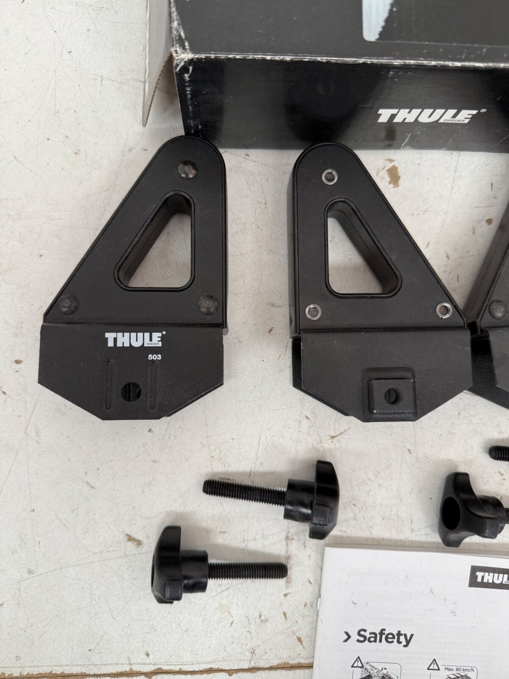 Thule Roof Bar Load Stops 503 For Square Roof Bars Bars 30x22mm Set of 4