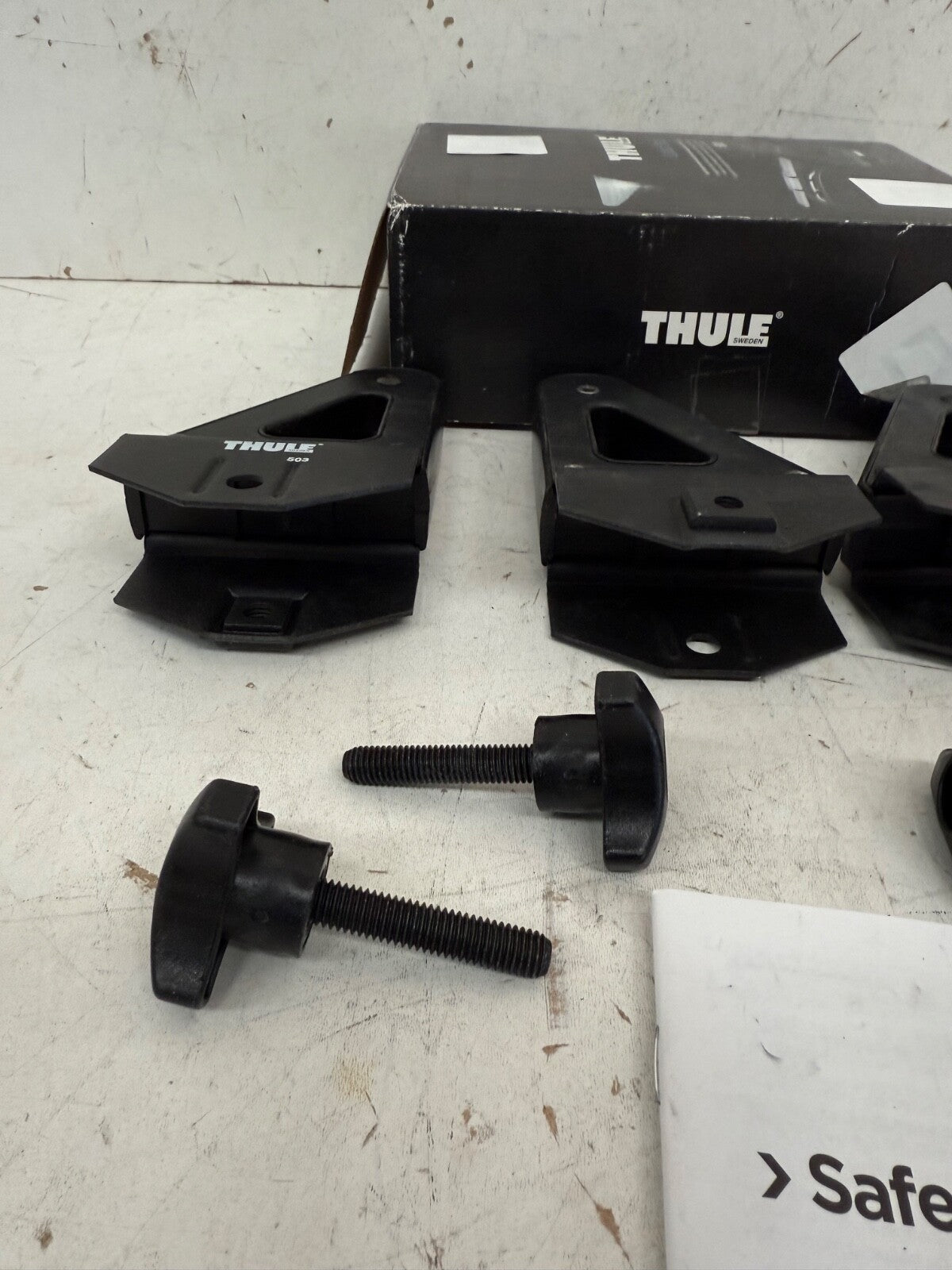 Thule Roof Bar Load Stops 503 For Square Roof Bars Bars 30x22mm Set of 4