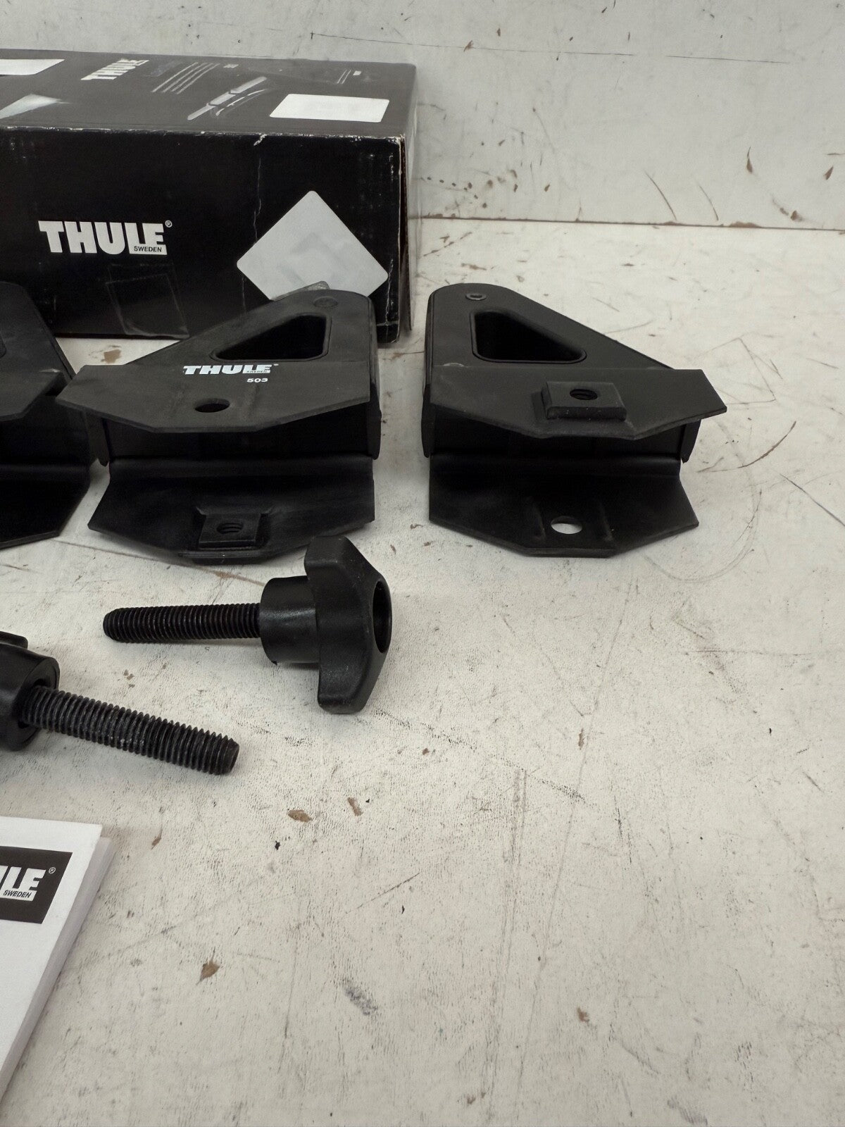 Thule Roof Bar Load Stops 503 For Square Roof Bars Bars 30x22mm Set of 4
