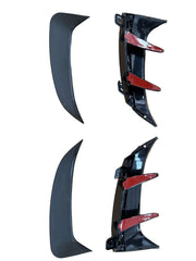 Mercedes A-Class W177 AMG A35 A45 Rear Canards Fins Gloss Black 2019+