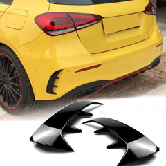 Mercedes A-Class W177 AMG A35 A45 Rear Canards Fins Gloss Black 2019+